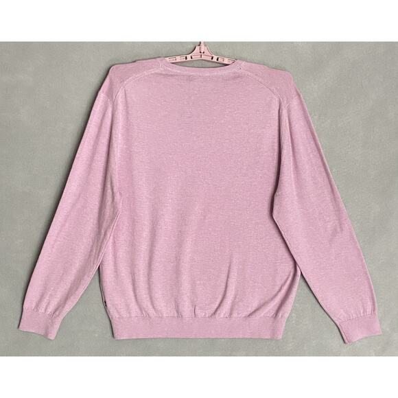 Nautica Men's XXL NavTech V-Neck Sweater Long Sleeve Pink Heather NEW - Picture 6 of 11